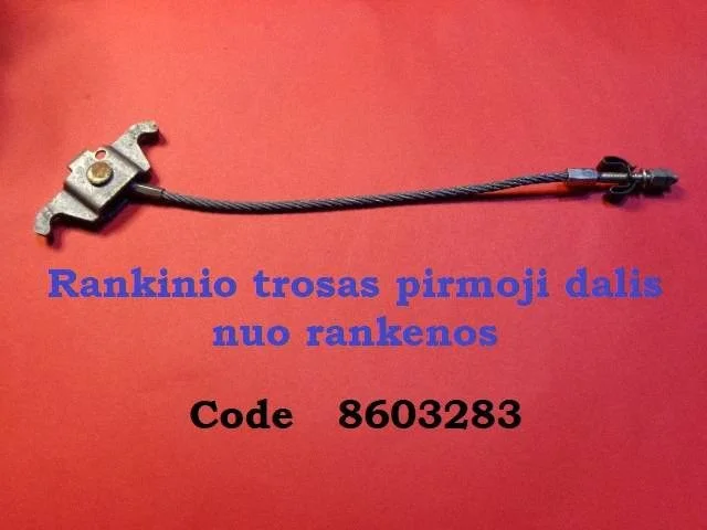 Handbrake/parking brake wiring cable 8603283
