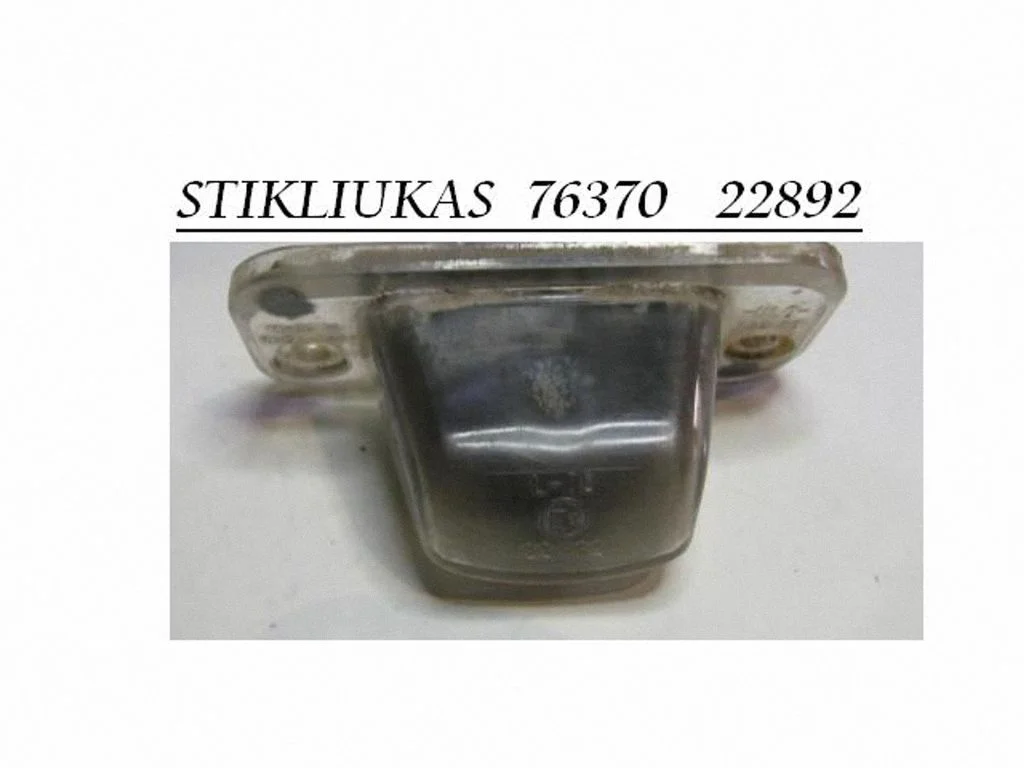 Number plate light 76370