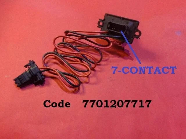 Heater blower motor/fan resistor 7701207717