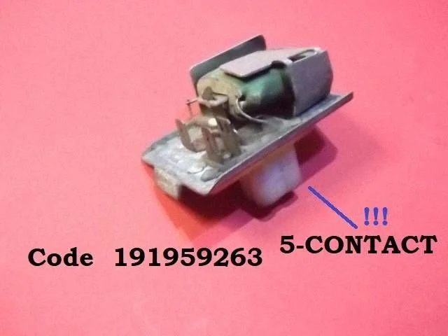 Heater blower motor/fan resistor 191959263