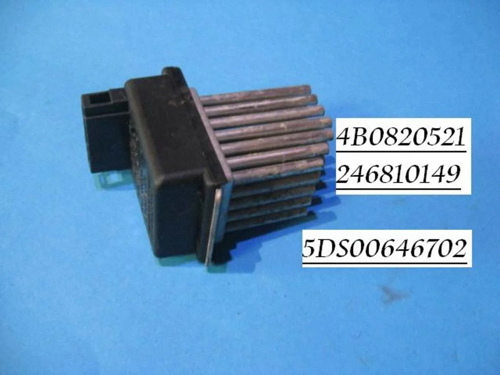 Heater blower motor/fan resistor 4B0820521