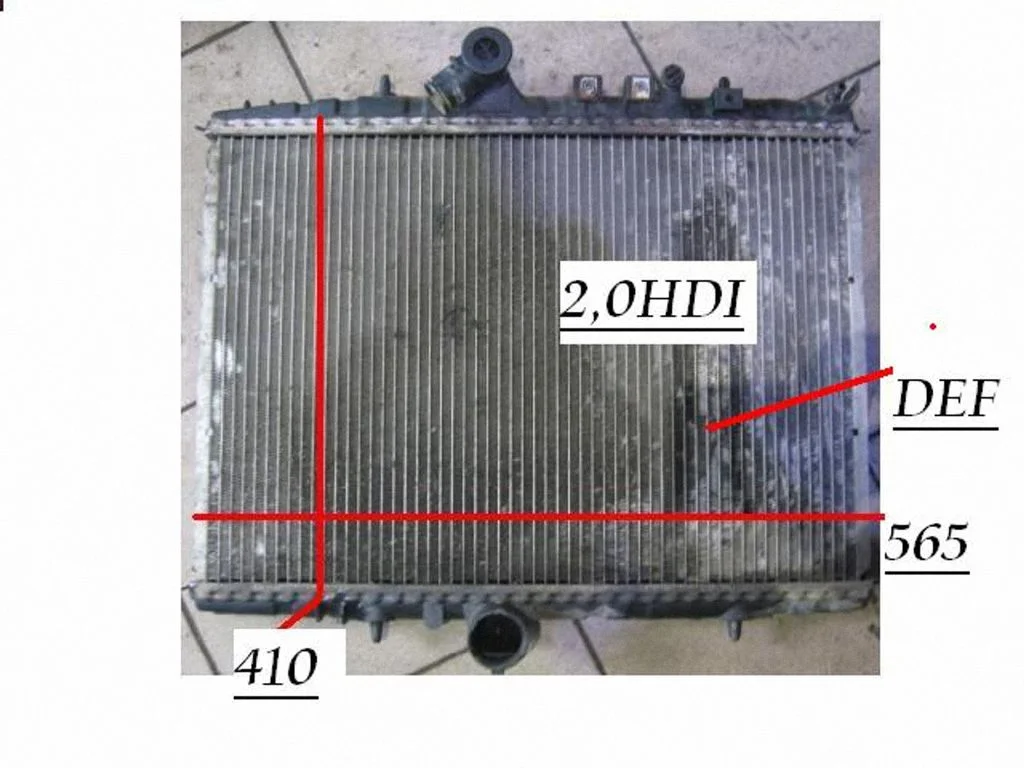 Coolant radiator 9638083880