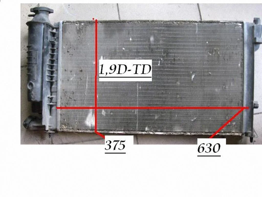 Jahutusvedeliku radiaator 9633072287