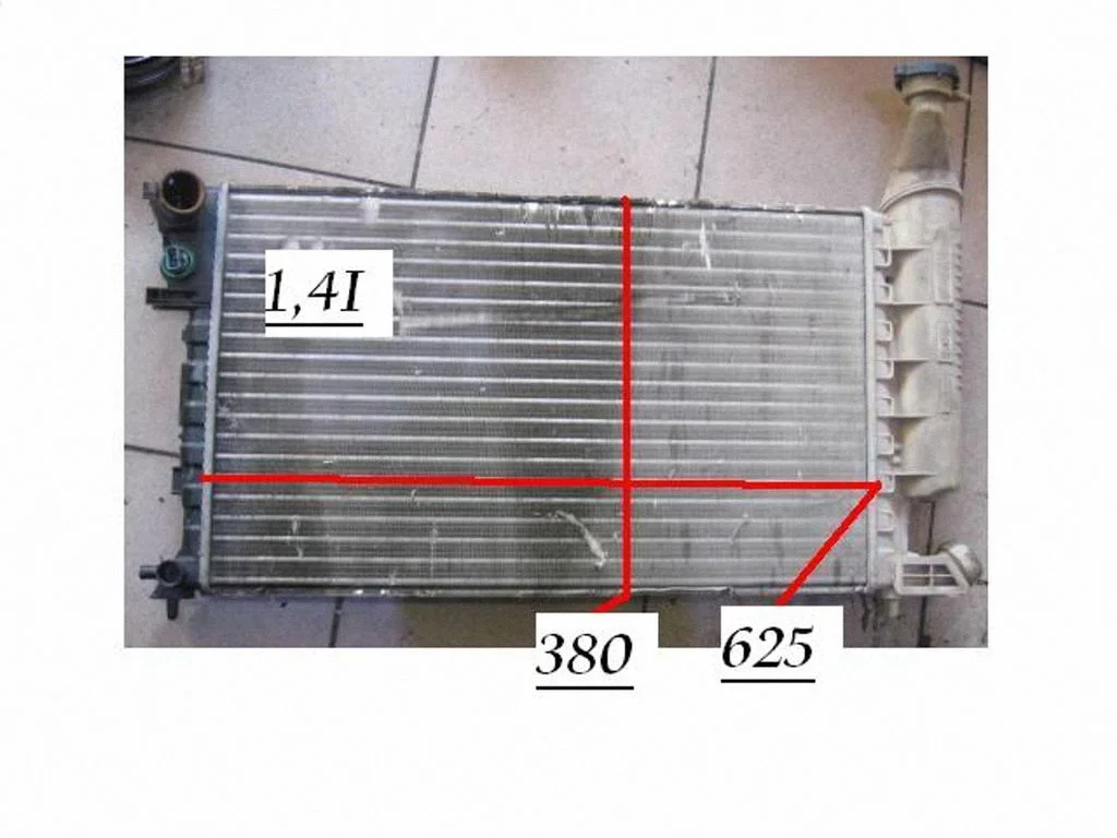 Coolant radiator 9633072280