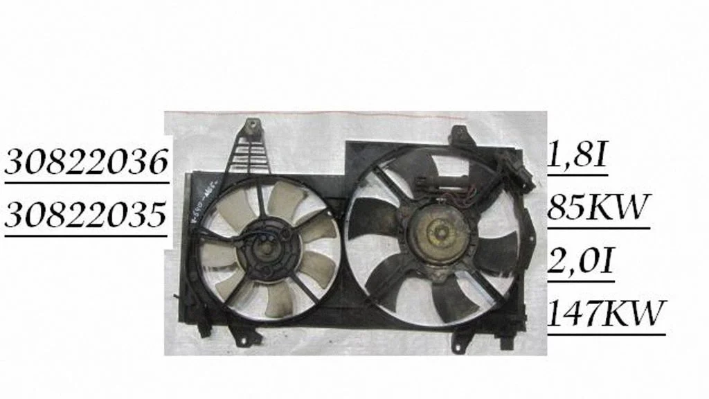 Elektriline radiaatori jahutusventilaator 30822036