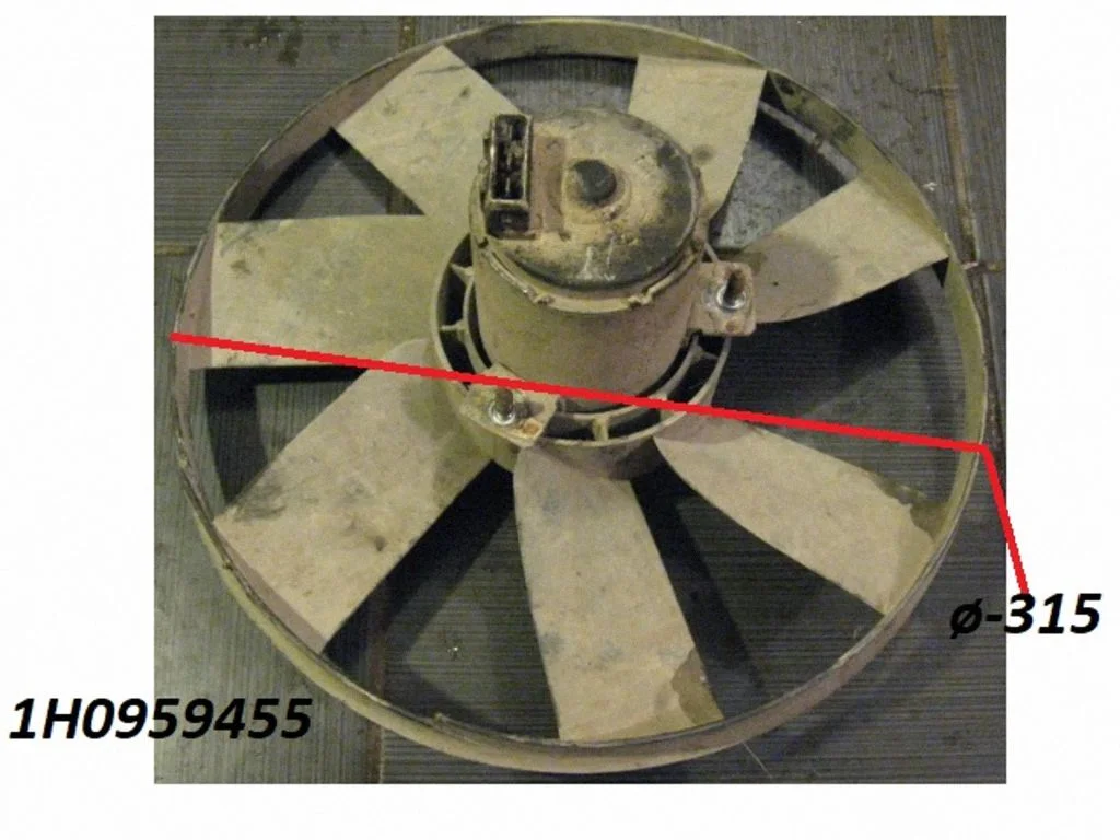 Electric radiator cooling fan 1H0959455
