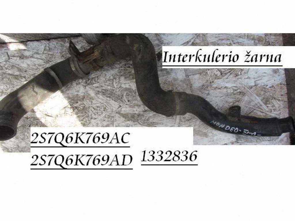 Interkūlerio žarna (-os)/ vamzdelis (-iai)