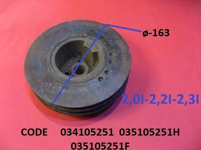 Crankshaft pulley 034105251