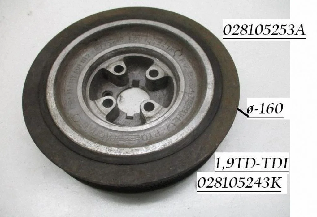 Crankshaft pulley 028105243K