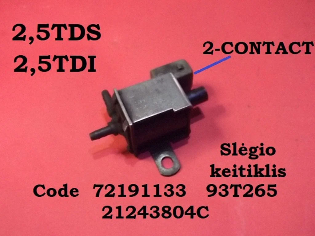 Turbo solenoīda vārsts 72191133