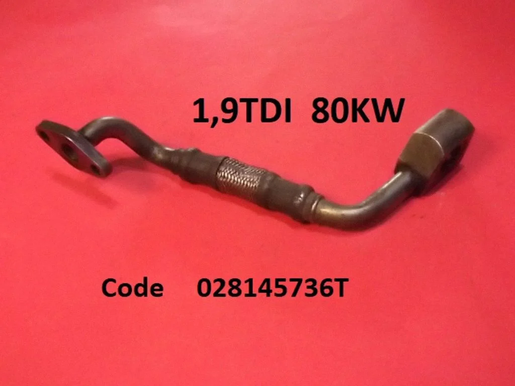 Turbo turbocharger oiling pipe/hose 028145736T
