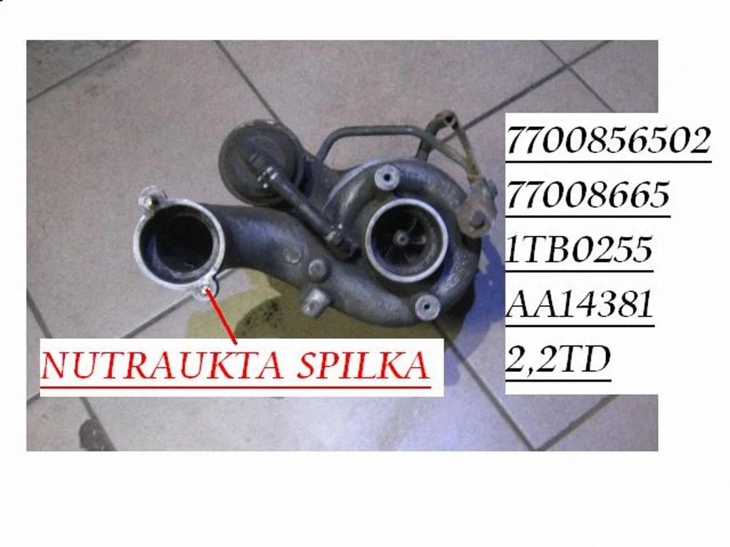 Turbīna 77008665