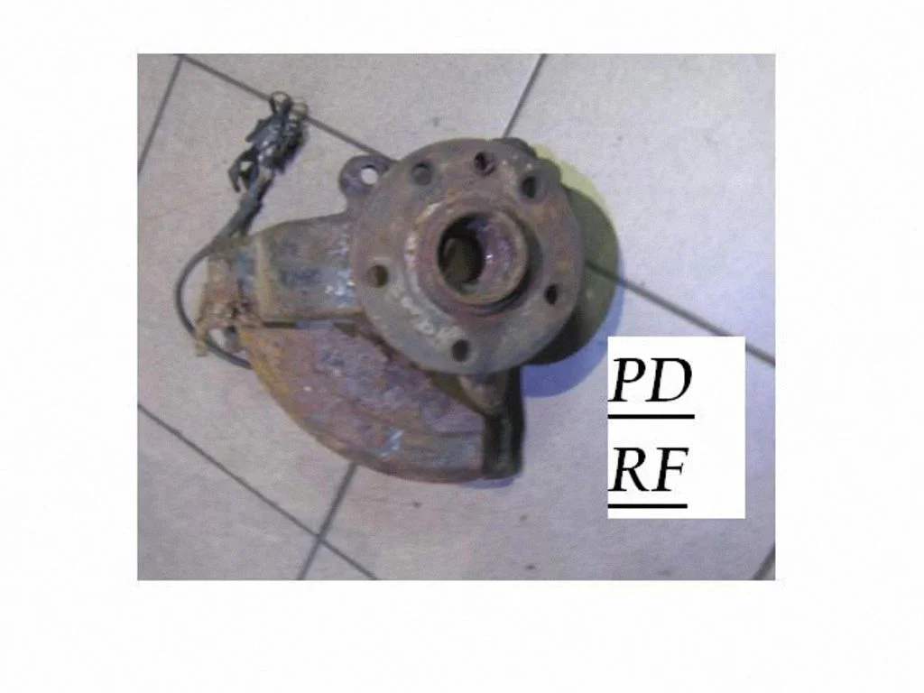 Front wheel hub spindle knuckle 7M0972936A