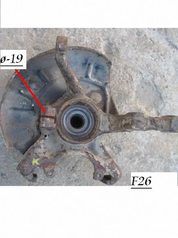 Front wheel hub spindle knuckle VW37824