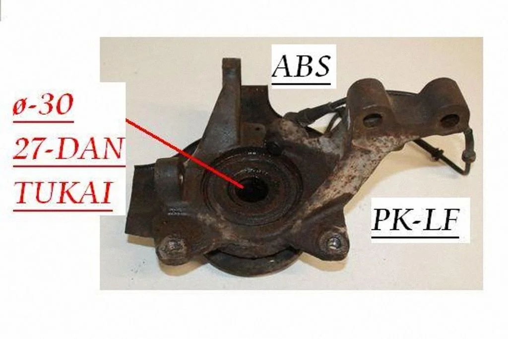Front wheel hub spindle knuckle 77005421