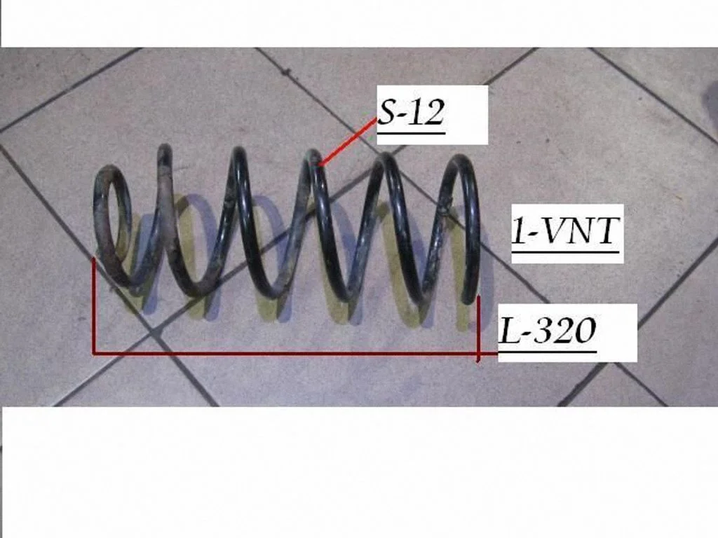 Front coil spring