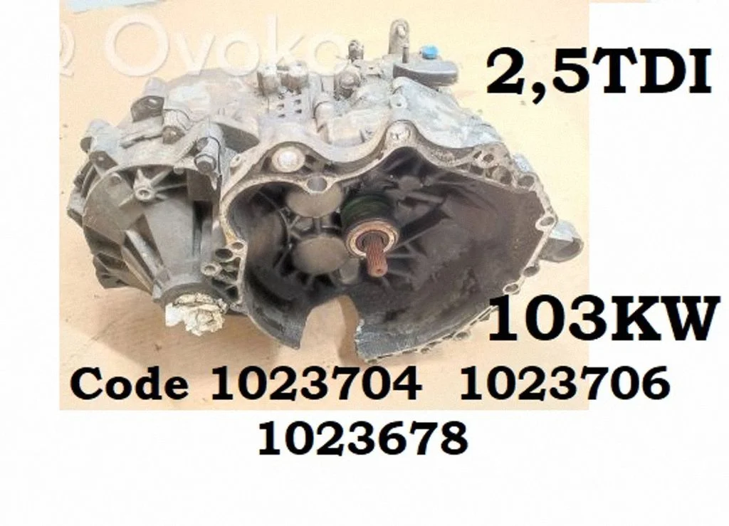 Manual 5 speed gearbox 1023704