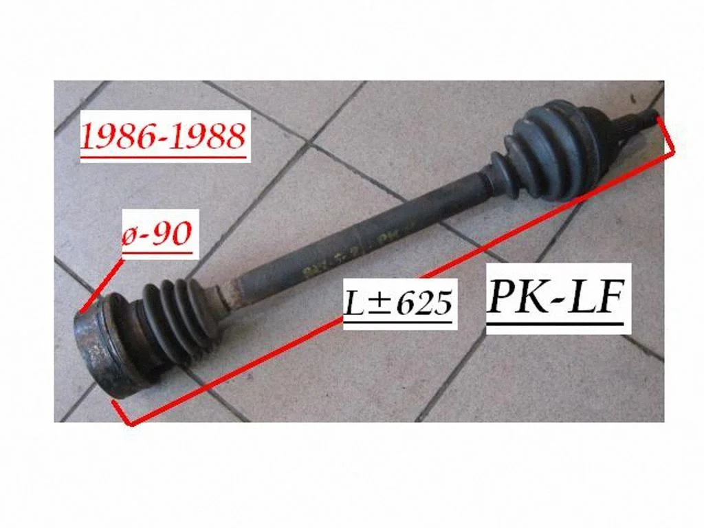 Priekšējā pusass 893407272AX