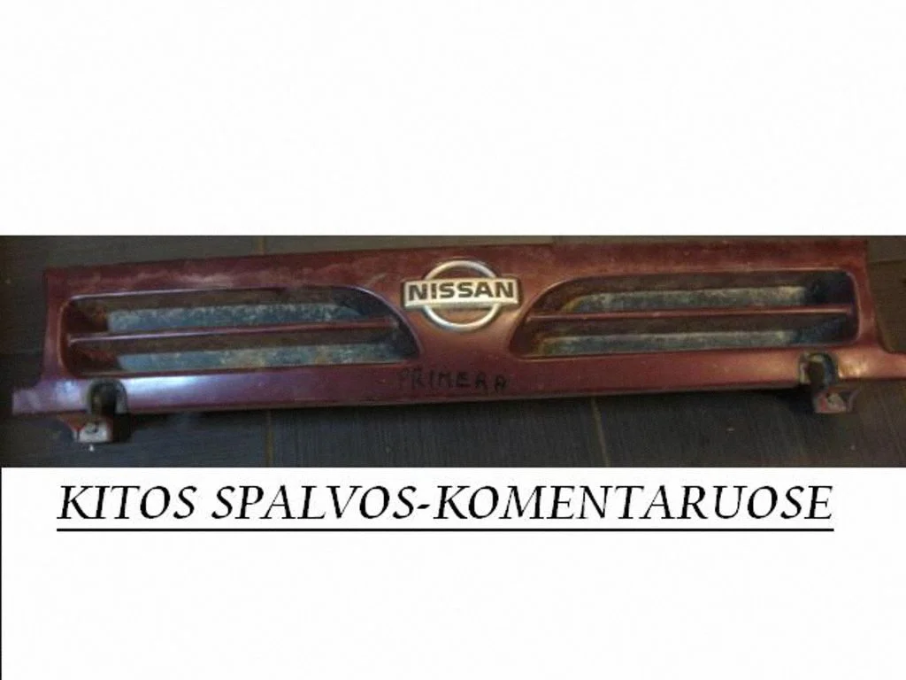 Front bumper upper radiator grill