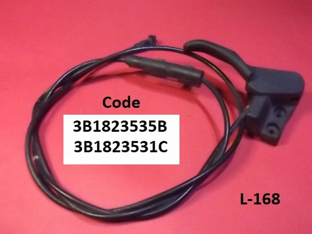 Engine bonnet/hood lock release cable 3B1823535B