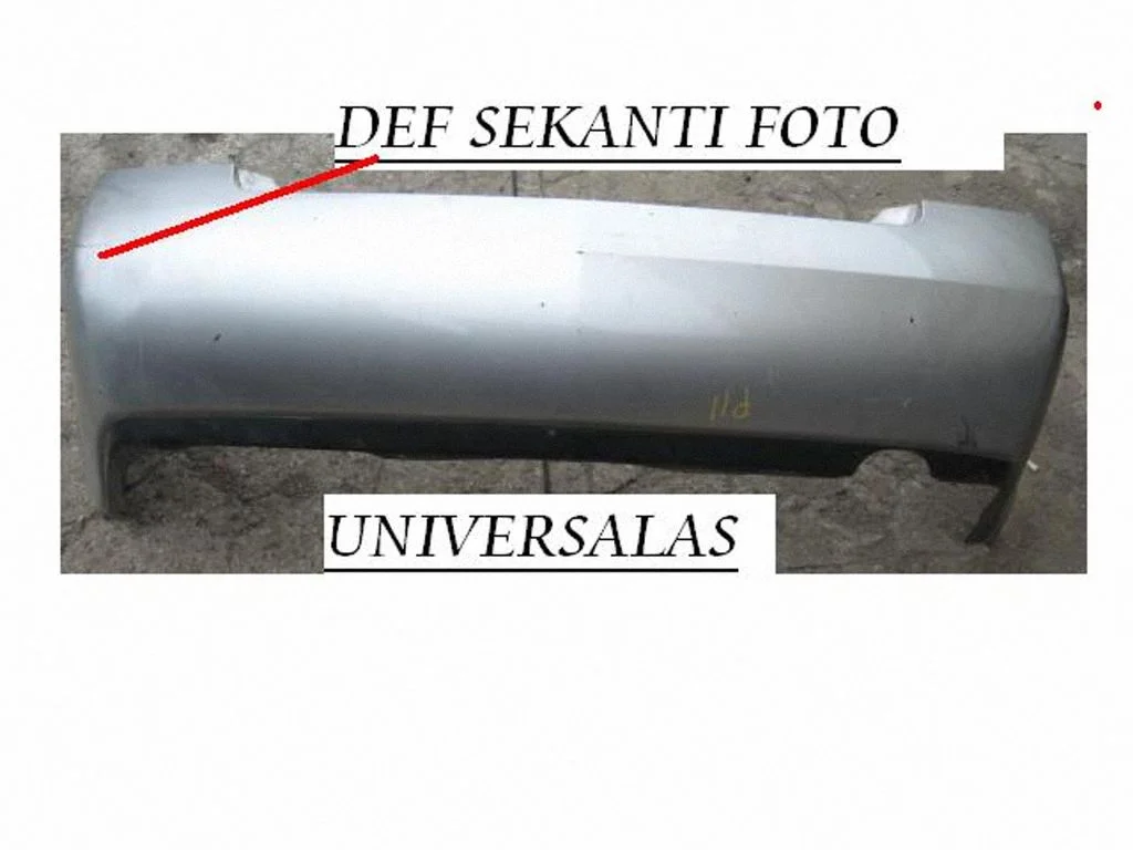 Rear bumper