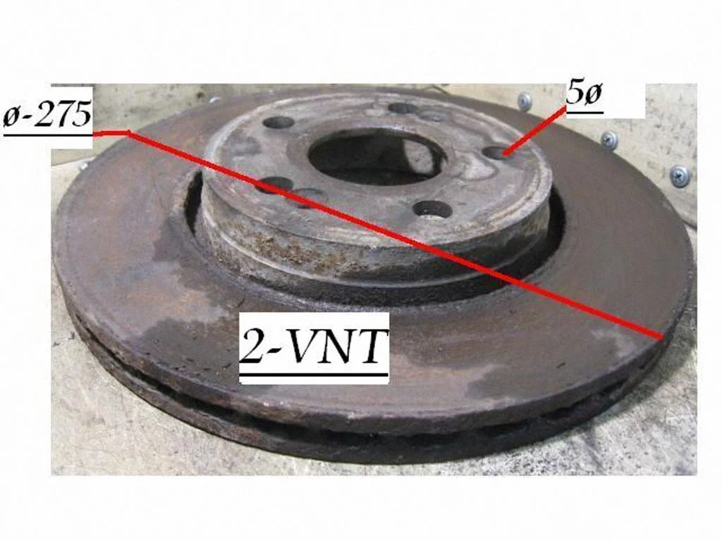 Front brake disc Q275Q5IS20