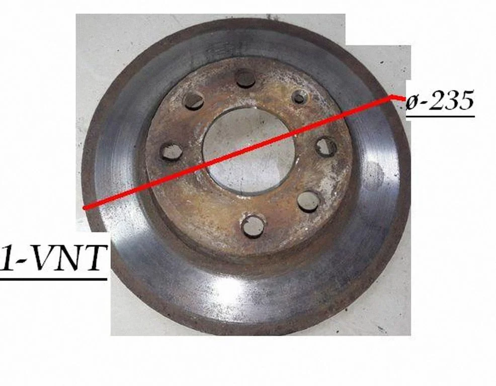 Front brake disc 9054732
