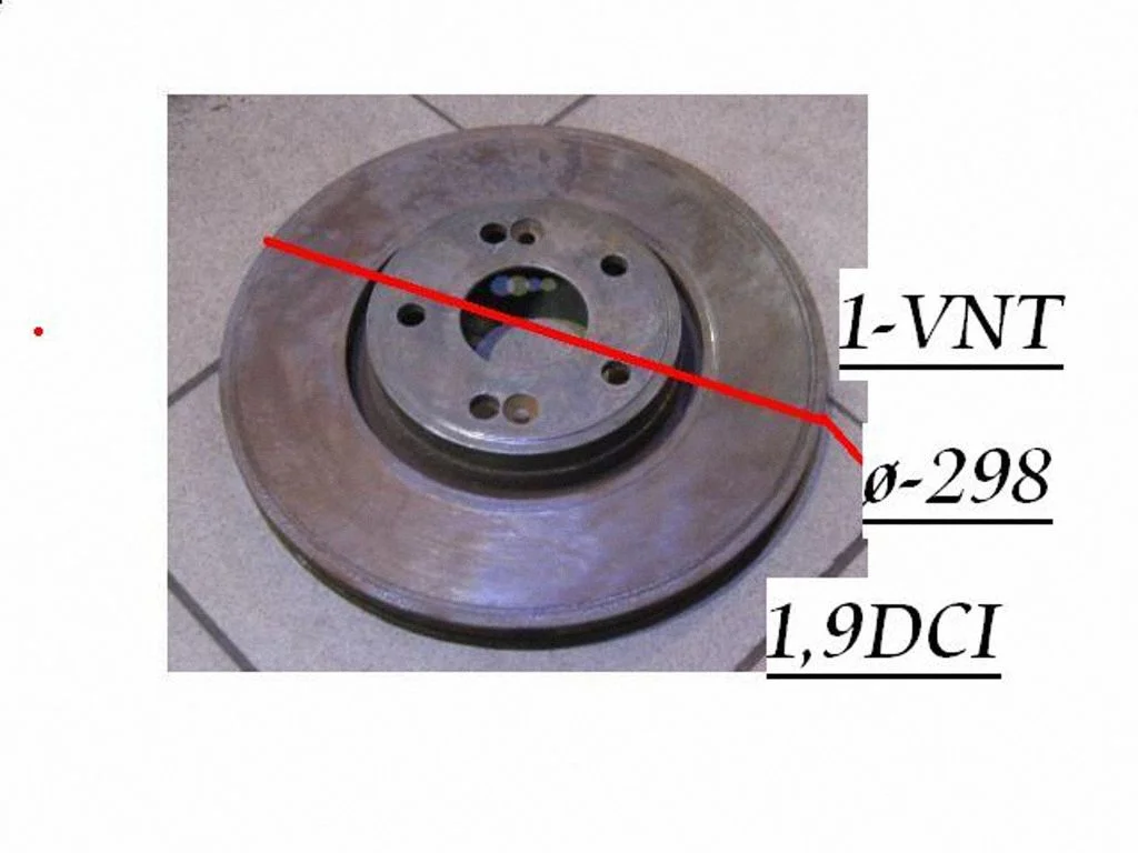 Priekšējais bremžu disks