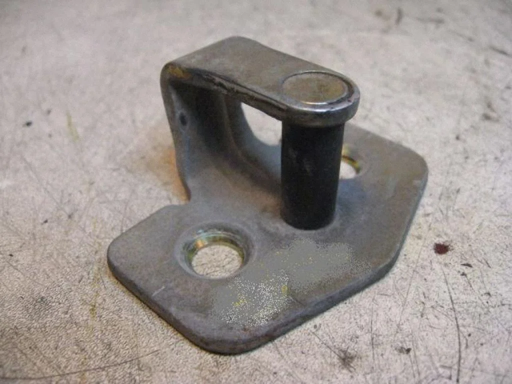 Rear door lock loop/hook striker