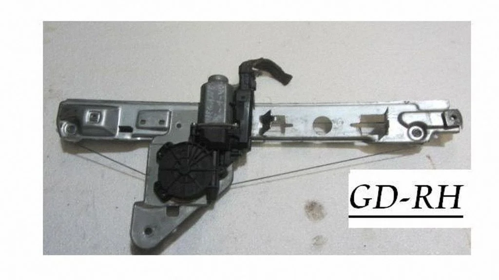 Rear door window regulator with motor 19001781