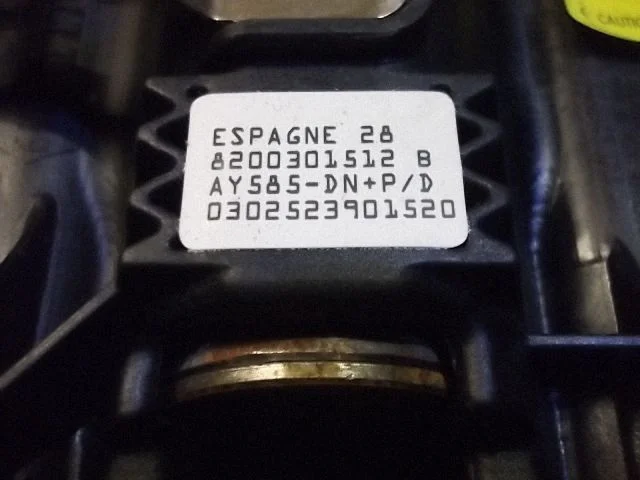 Rooli turvapadi 8200301512B