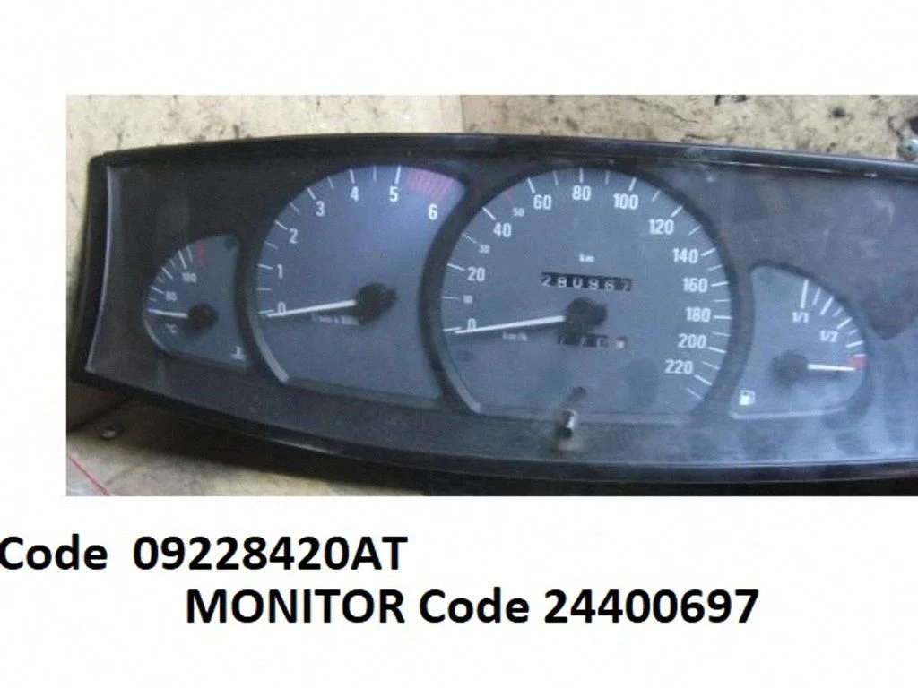 Speedometer (instrument cluster) – Opel Omega B1 (1994-1999)