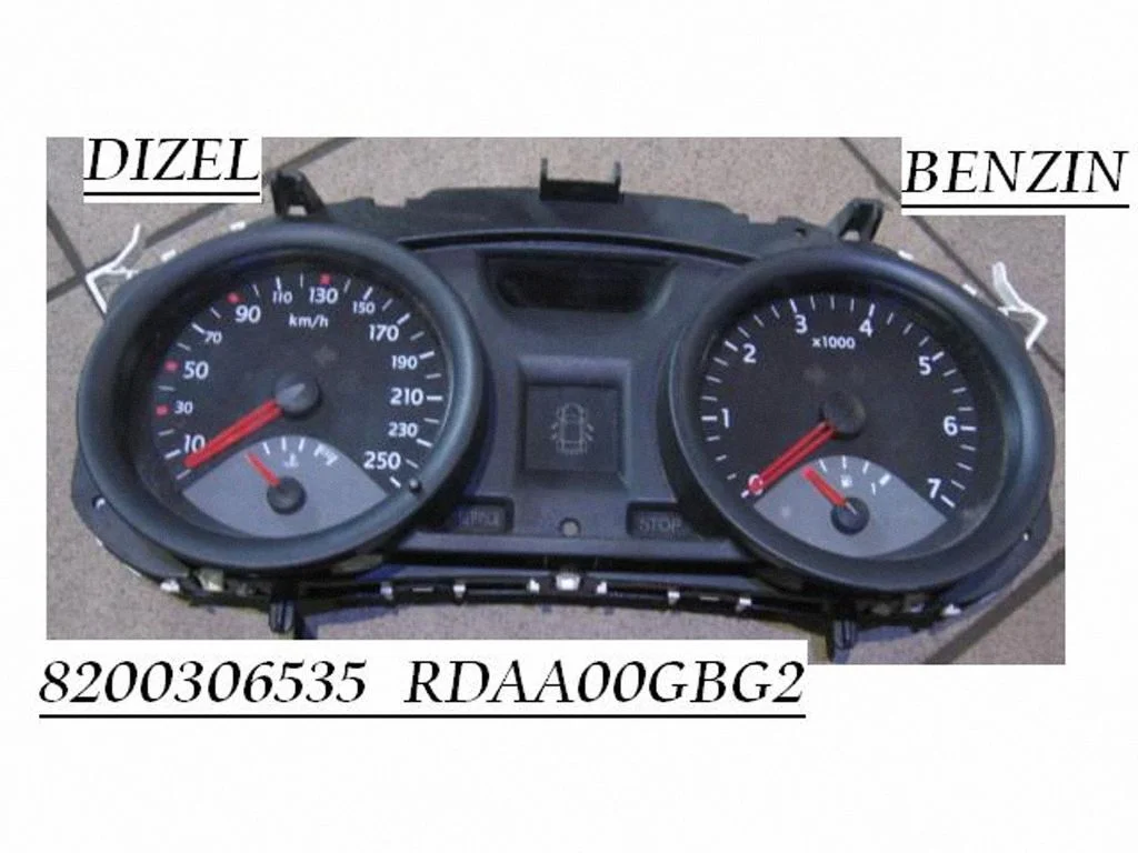 Speedometer (instrument cluster) 8200306535