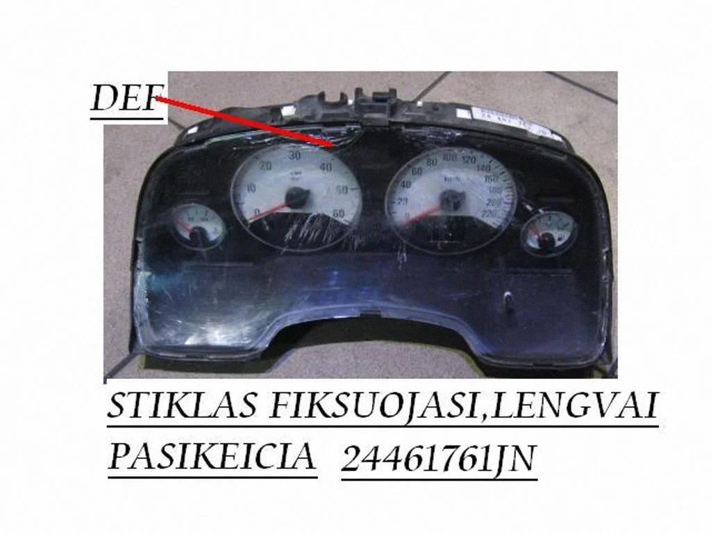 Speedometer (instrument cluster) 24461761JN