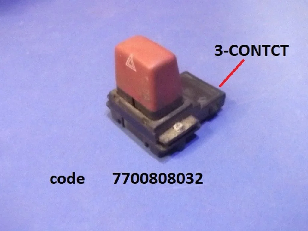 Avārijas gaismu slēdzis 7700808032