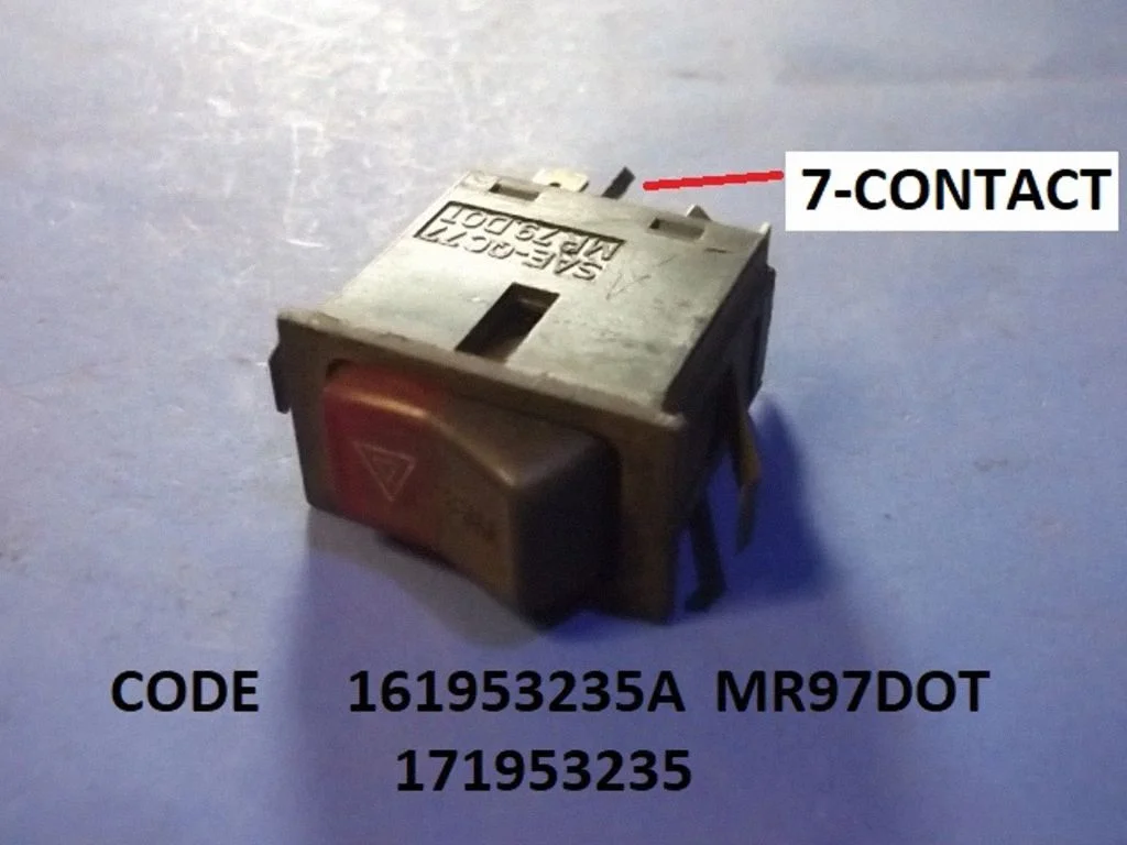 Hazard light switch 161953235A