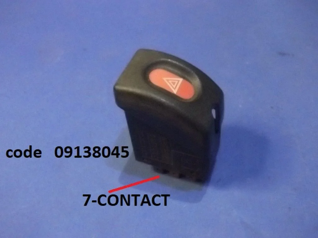 Avārijas gaismu slēdzis 09138045