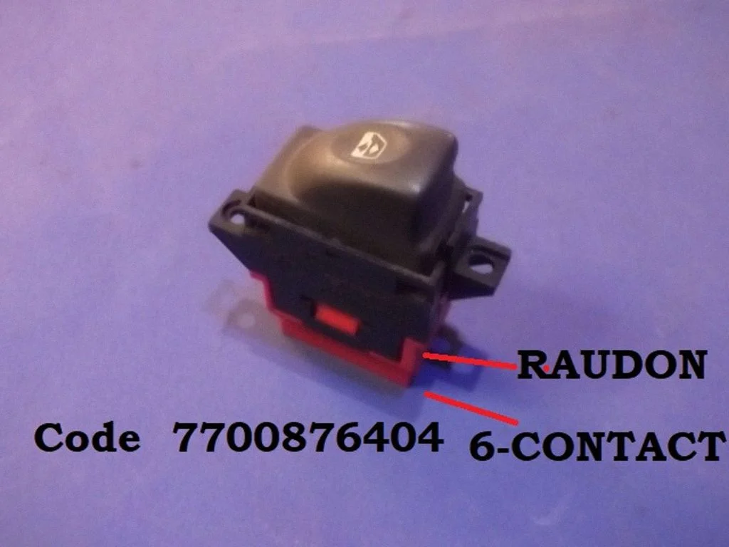 Electric window control switch 7700876404