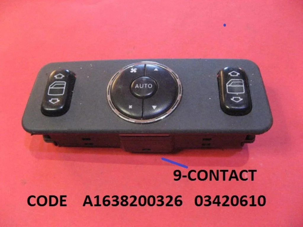 Electric window control switch A1638200326