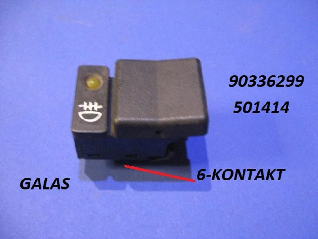 Priešrūkinių žibintų jungtukas