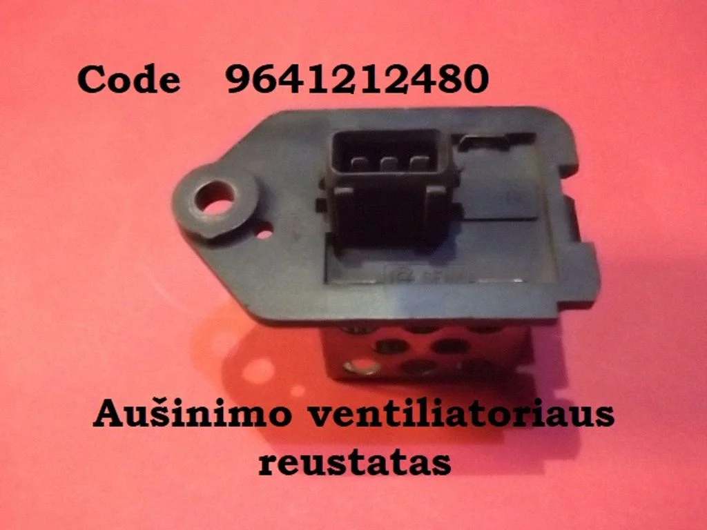 Coolant fan relay 9641212480