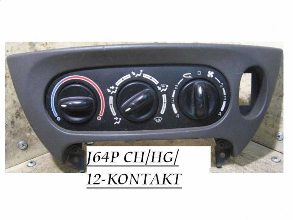 Kliimaseadme/kütte juhtplokk (salongis) J64PCH