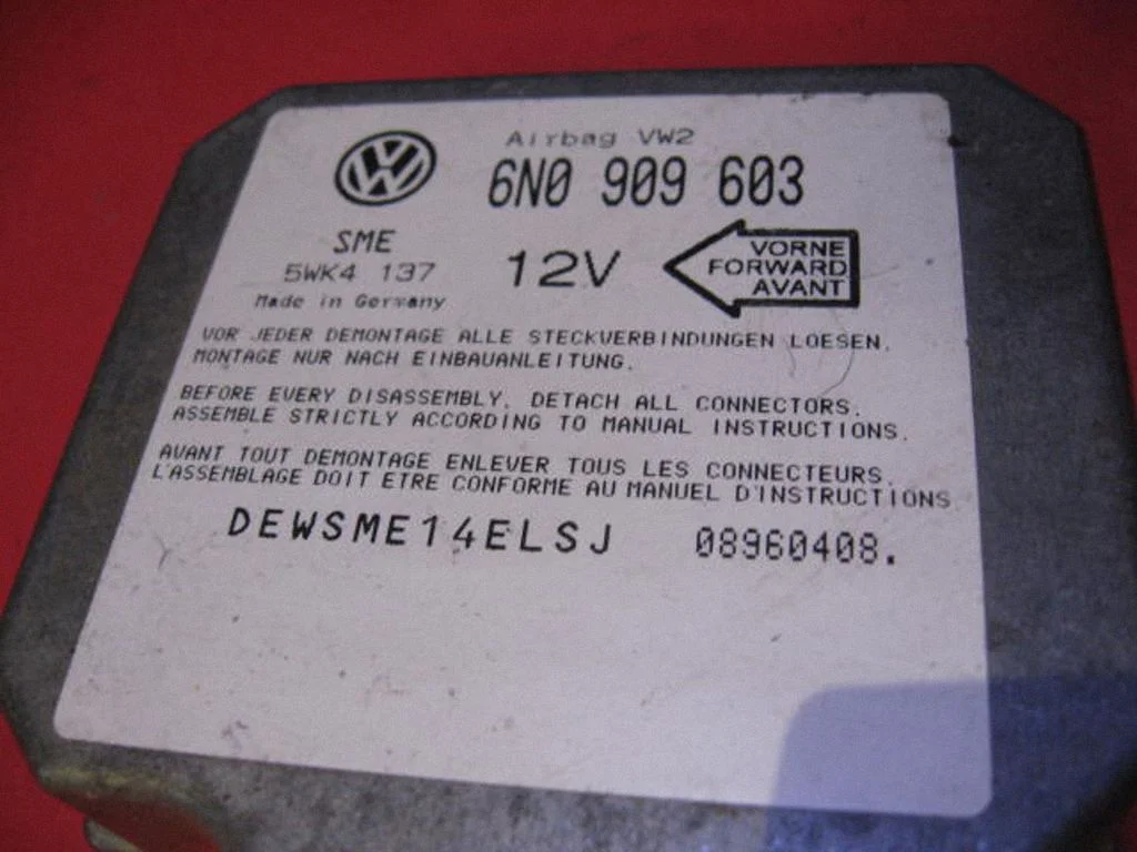 Drošības spilvenu vadības bloks 6N0909603