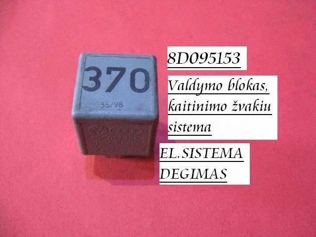 Eelsüüteküünalde relee 8D095153