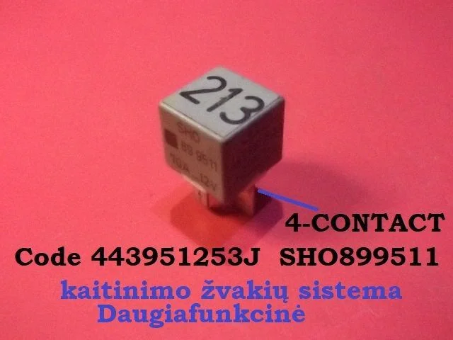 Glow plug pre-heat relay 443951253J