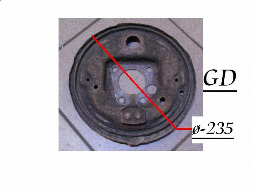 Rear brake disc plate dust cover – Opel Vectra A (1988-1995)
