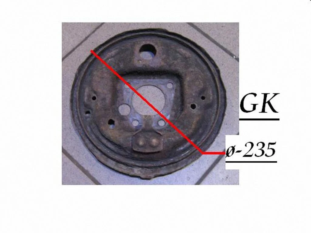 Rear brake disc plate dust cover – Opel Vectra A (1988-1995)