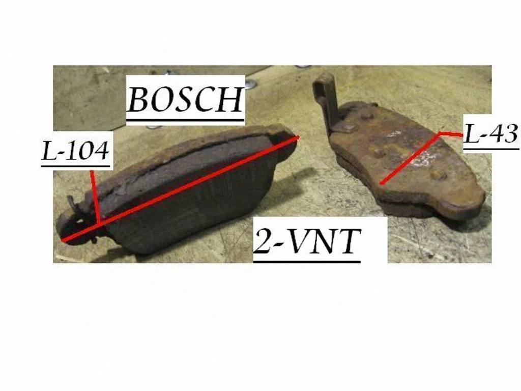Brake pads (rear) BOSCH90483