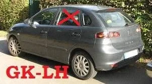 Galvenais aizmugurējo durvju stikls 6L4845025A