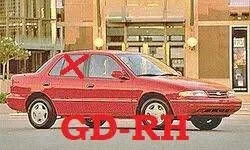 Pagrindinis galinių durų stiklas